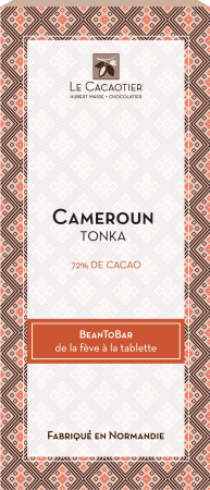 Tablette Cameroun Tonka (noir 72%) - BeanToBar