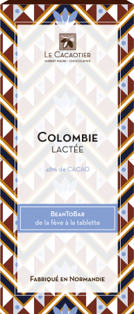 Tablette Colombie lactée (lait 48%) - BeanToBar