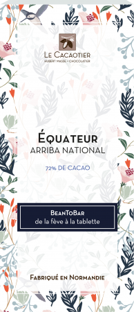 Tablette Equateur (noir 72%) - BeanToBar