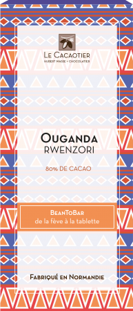 Tablette Ouganda Rwenzori (noir 80%) - BeanToBar