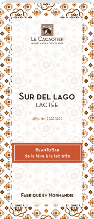 Tablette Sur Del lago lactée (lait 48%) - BeanToBar